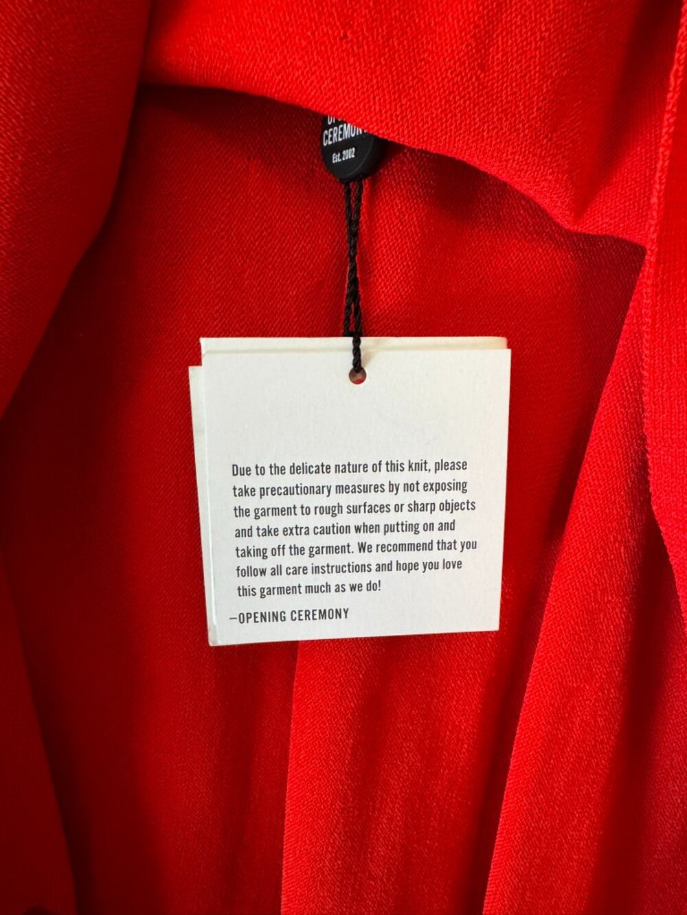 *NEW w/ tag* Opening Ceremony knit mini skirt red A-Line, medium women 4-6 - Picture 6 of 9